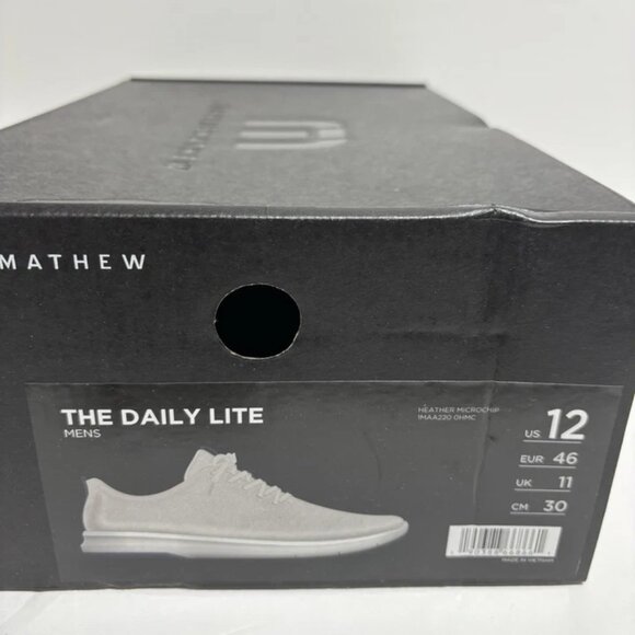 TravisMatthew Men’s The Daily Lite Gray Sneakers, Size 12 M - Picture 7 of 7